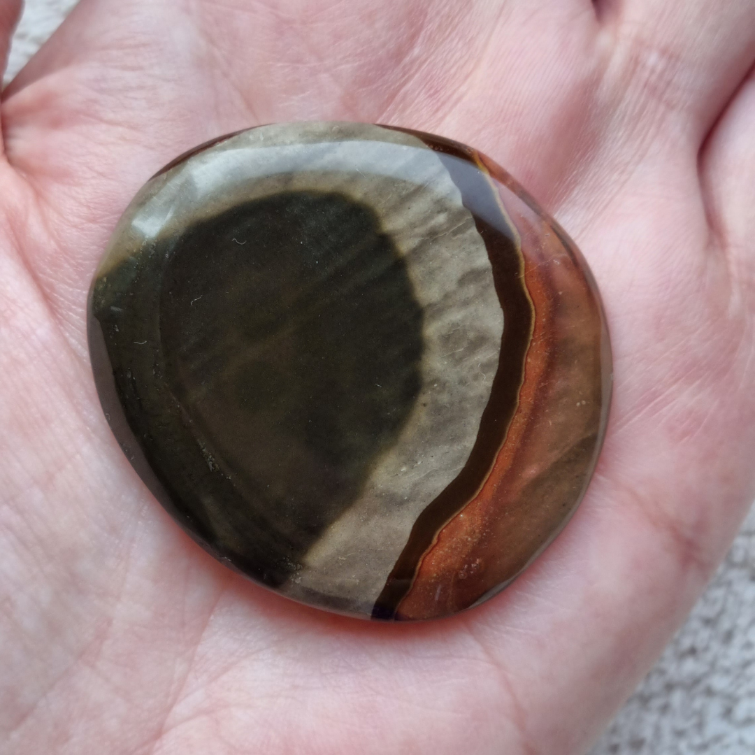 Polychroom jaspis zaksteen