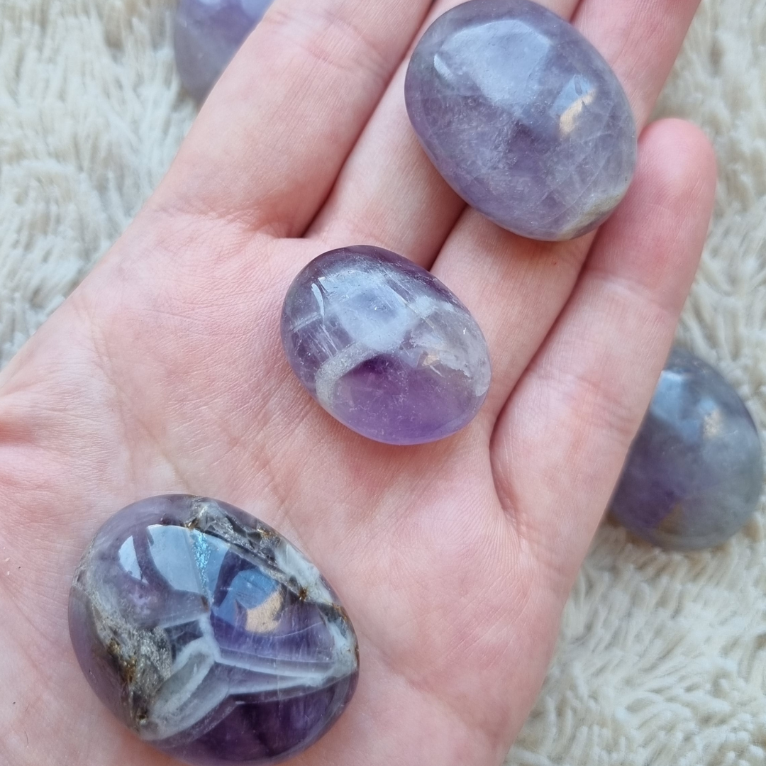 Amethist (Chevron) zakstenen