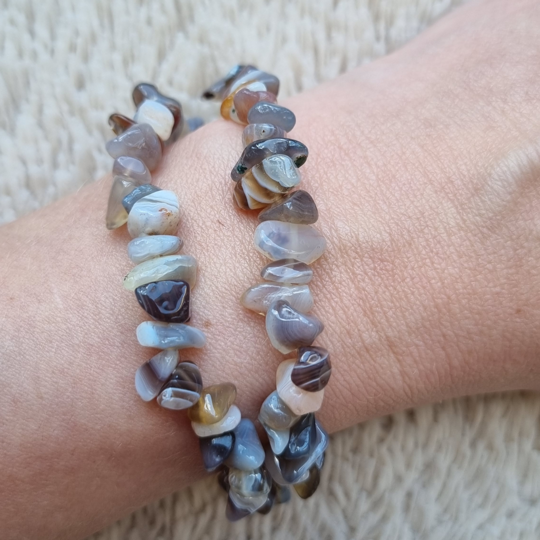 Botswana agaat splitarmband