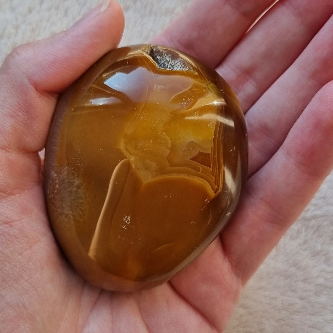 Carneool handsteen (geode)