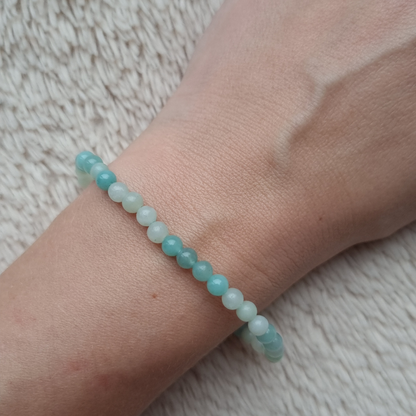 amazoniet kogelarmband