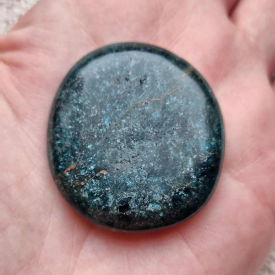 Groene apatiet zaksteen