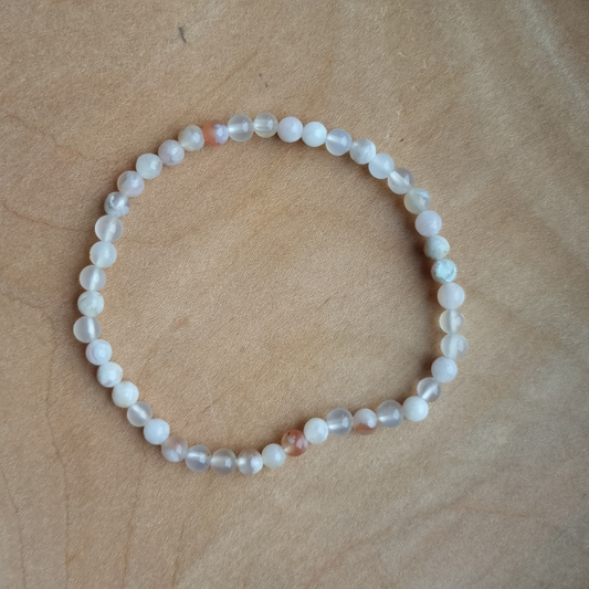 bloemagaat kogelarmband