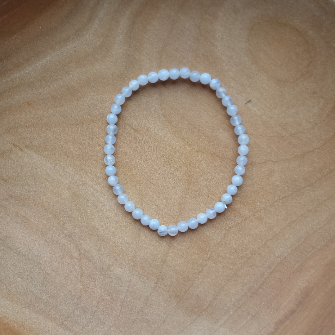 blue lace agaat kogelarmband