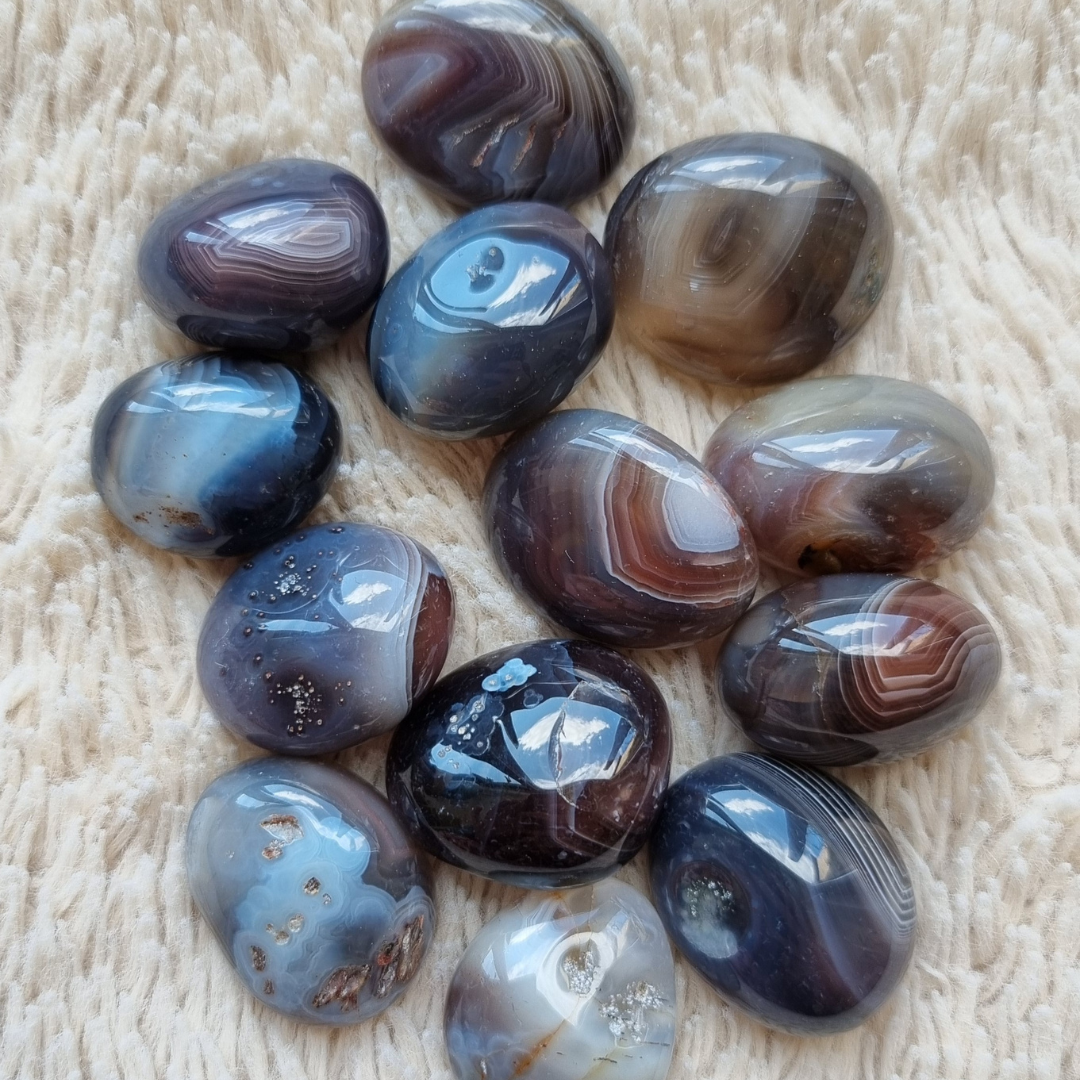 Botswana agaat trommelsteen