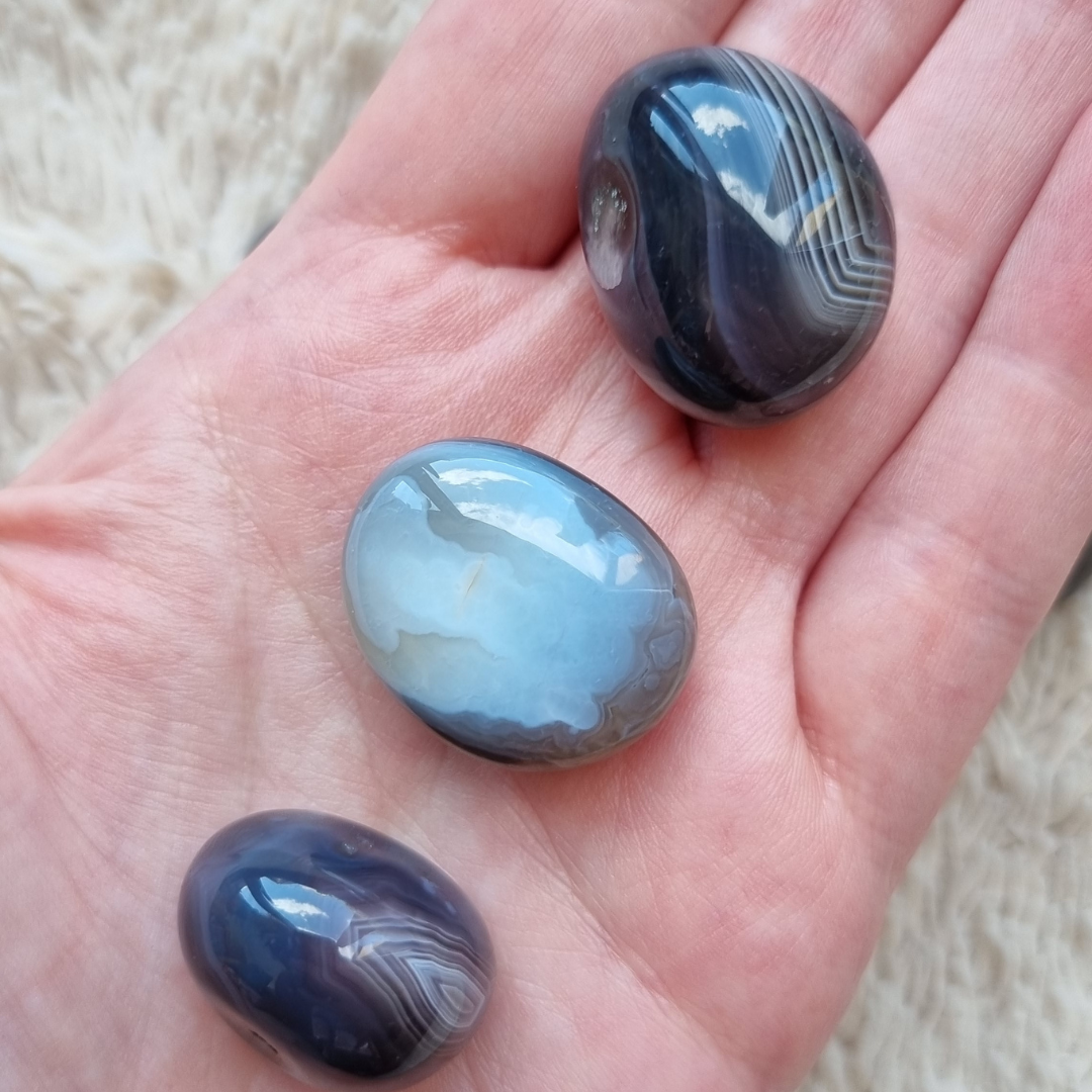 Botswana agaat trommelsteen