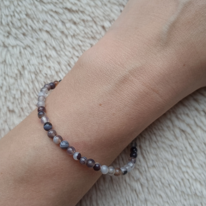 Botswana agaat 4mm kogelarmband