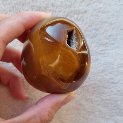 Carneool handsteen (geode)