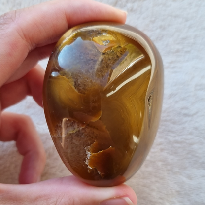 Carneool handsteen (geode)