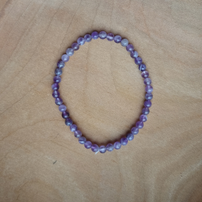 chevron amethist kogelarmband