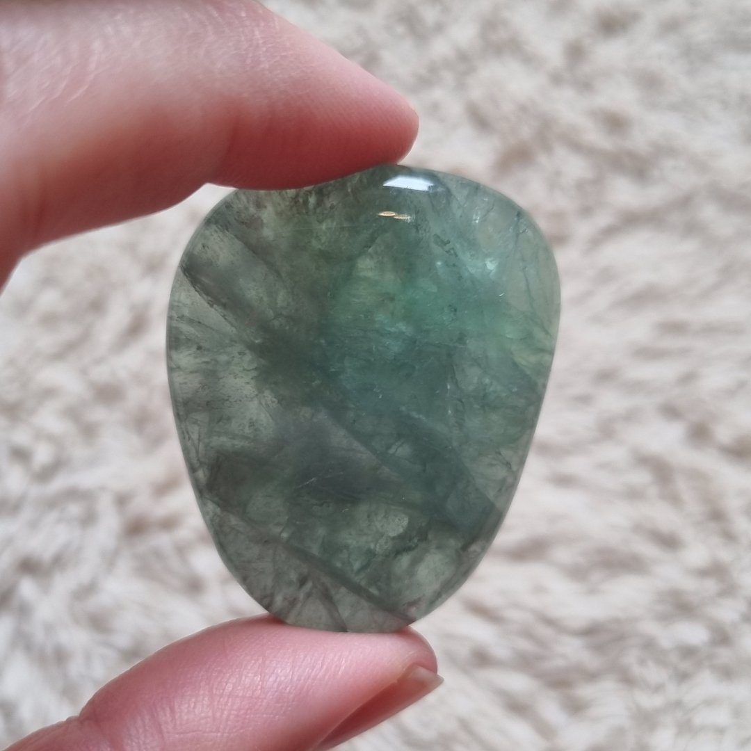 Fluoriet oplegsteen - groen