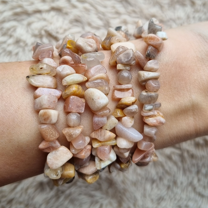 Maansteen splitarmband