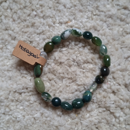 Mosagaat nugget armband