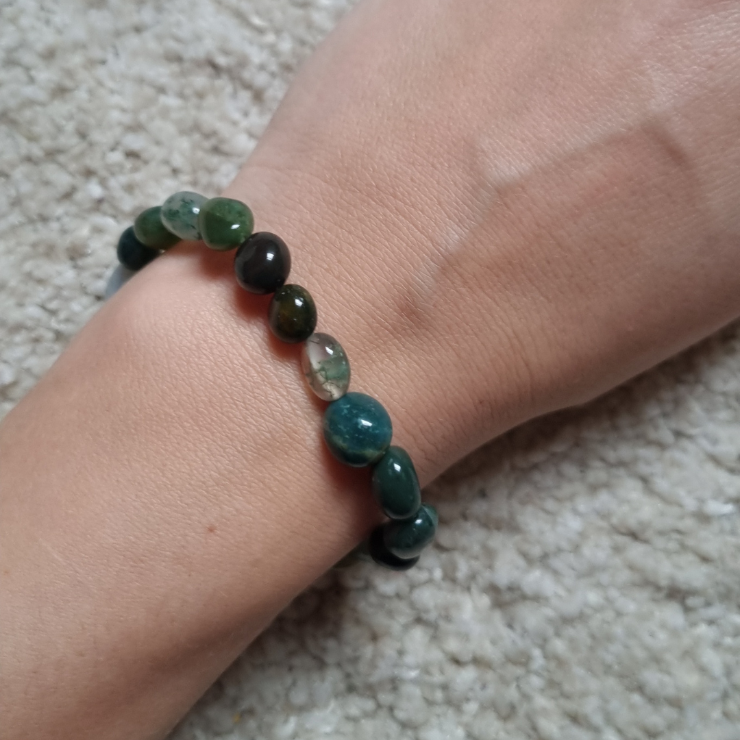 Mosagaat nugget armband