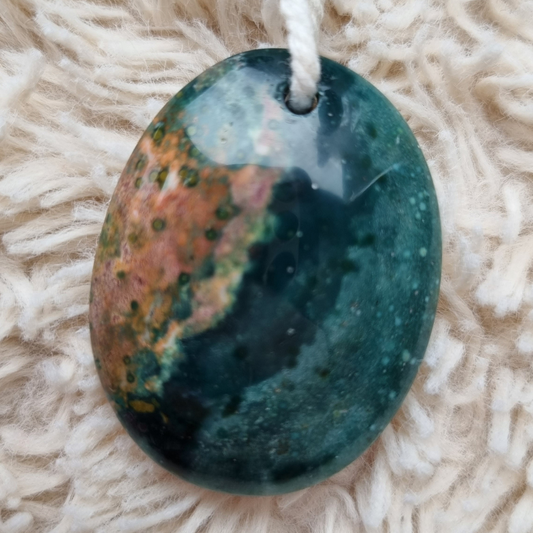 Oceaan jaspis amulet