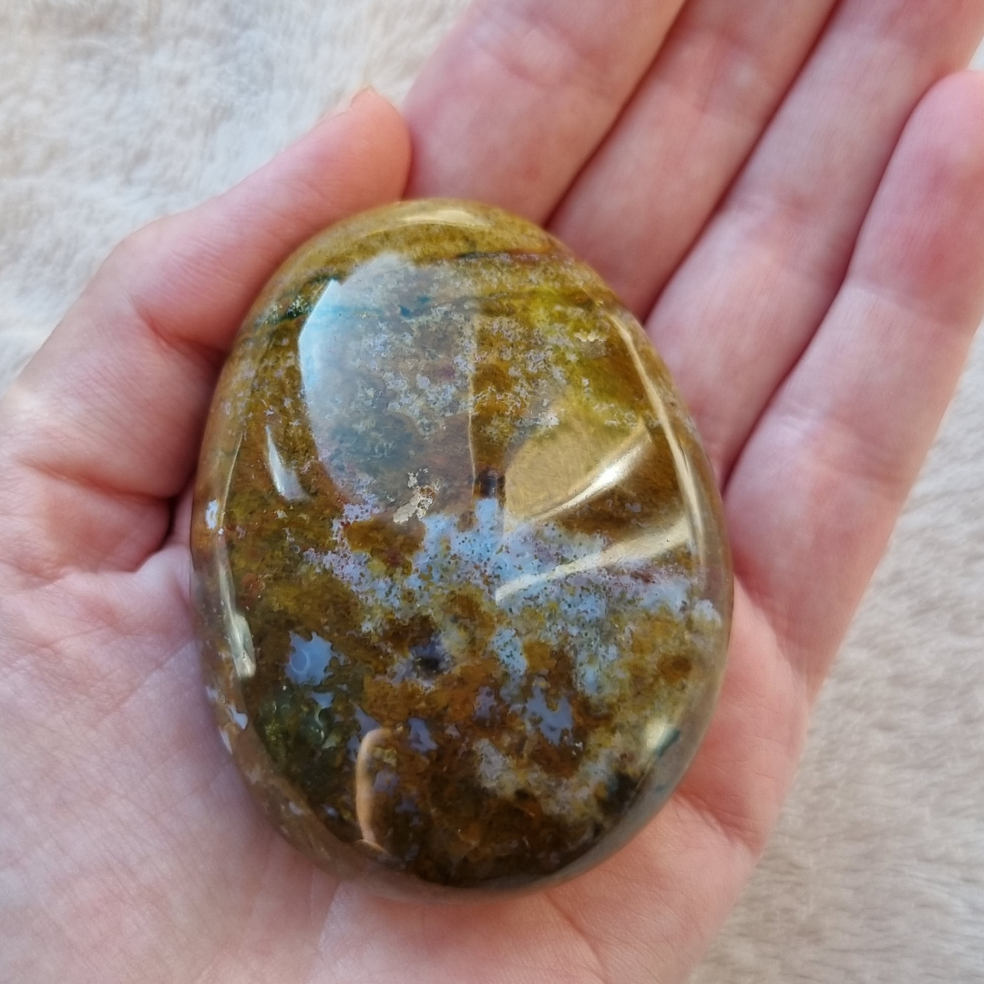 Oceaan jaspis handsteen