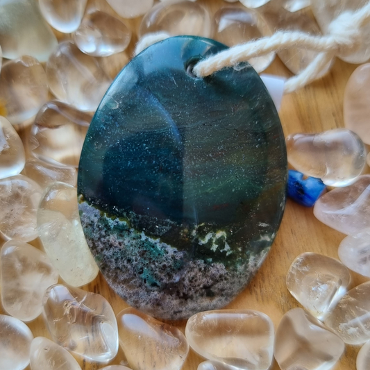Oceaan jaspis amulet 5