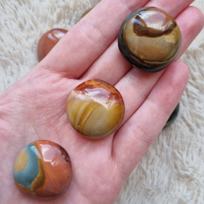 Polychroom jaspis zaksteen