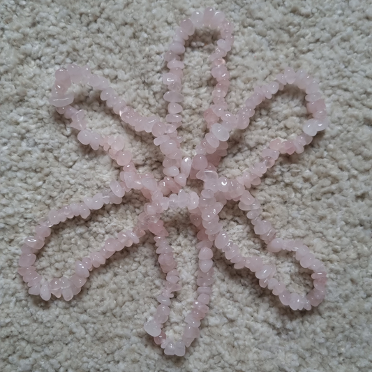 Rozenkwarts splitarmband