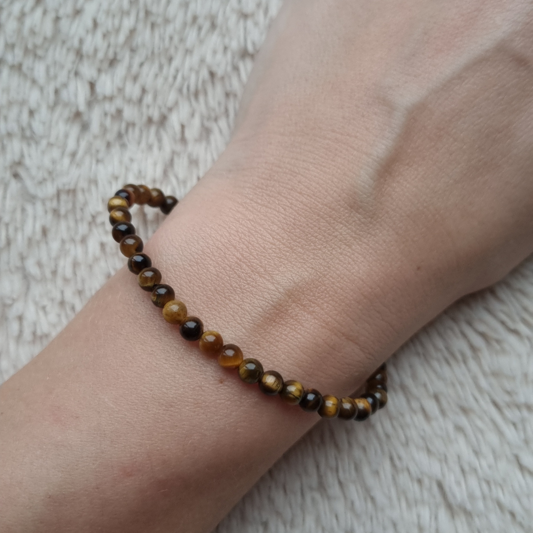 tijgeroog kogelarmband