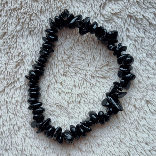 Zwarte toermalijn splitarmband