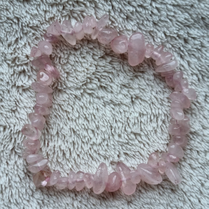 Rozenkwarts splitarmband