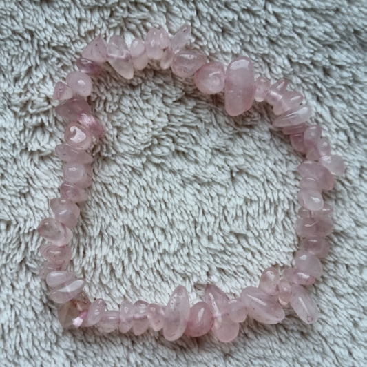 Rozenkwarts splitarmband